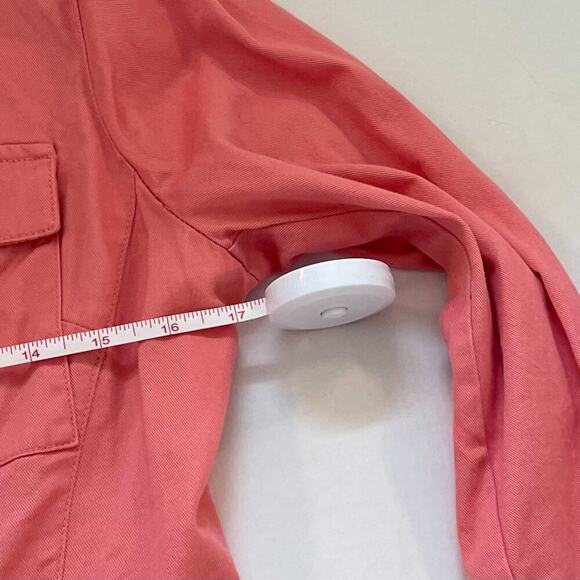 VTG Y2K Pink Cotton Evan-Picone Moto/Utility Style Zip Up Jacket, Size S - Picture 9 of 12